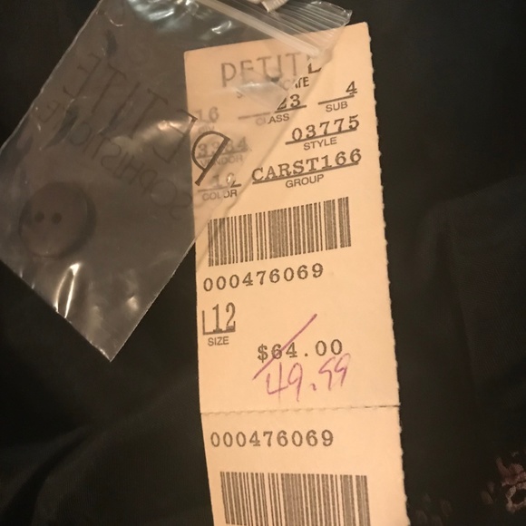 NWT Petite Sophisticate Silk Wrap-Round Skirt 12P - Picture 5 of 7